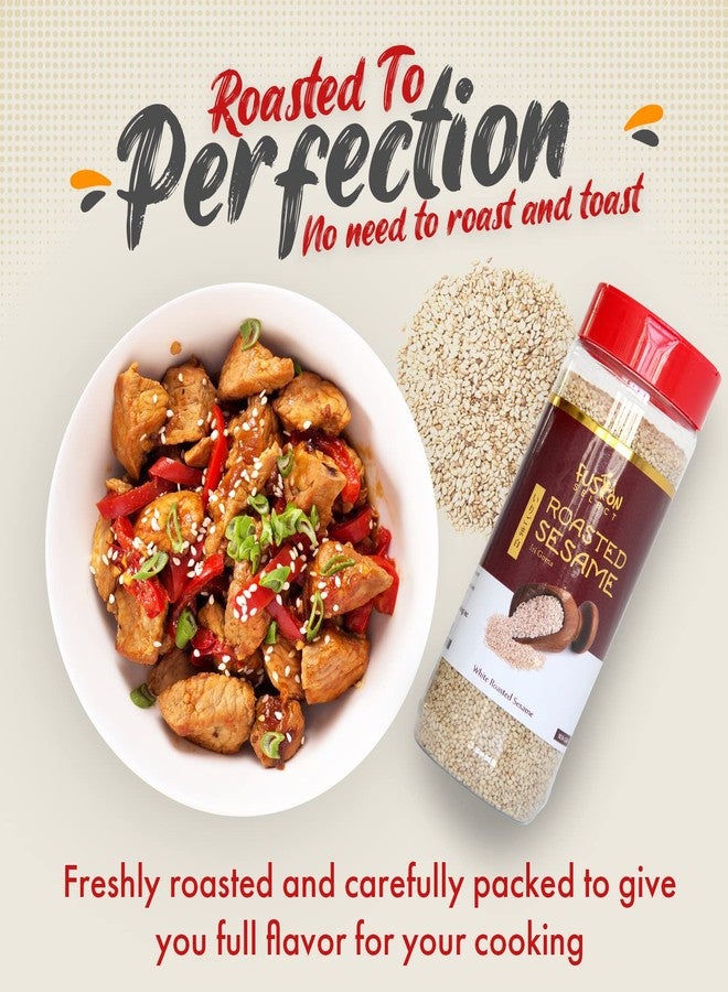 Fusion Select Roasted Black Sesame Seeds - Natural Toasted Sesame Seeds - Crispy, Crunchy, Nutty Taste for Asian, Mediterranean & Middle Eastern Cuisine - Salad, Soup, Noodle & Sushi Topping - Image 5