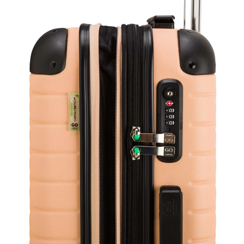 Carpisa Peach Hard Trolleys S-Gotech Green Fw  | Best Price UAE