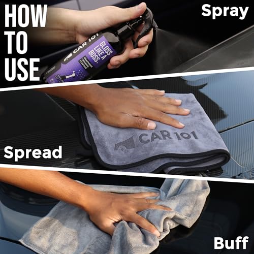 CAR101 Car Duster & Graphene Coating - Combo | Ceramic Wax Duster for Scratch-Free Cleaning | Hydrophobic Graphene Spray for High Gloss & UV Protection | Car & Bike Care - Image 5