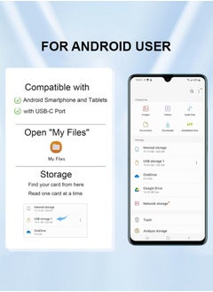 Tersely 2 in 1 USB-C Micro SD/SD Memory Card Reader Type C Adapter for iPhone 15 Pro/Max, for MacBook Pro Air 2022-2016, M1 M2 Mac/iPad Pro Air/Surface, for Samsung S23/S22/S21/Ultra/Plus, More  - Image 3