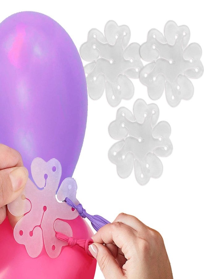 Wobbox Flower Shape Bolloon Clip Holder, Flower Shape Balloon Clips, Balloon Clips For Decoration, Balloon Clips Holder, Flower Balloon Clips (Set Of 3). - Image 1