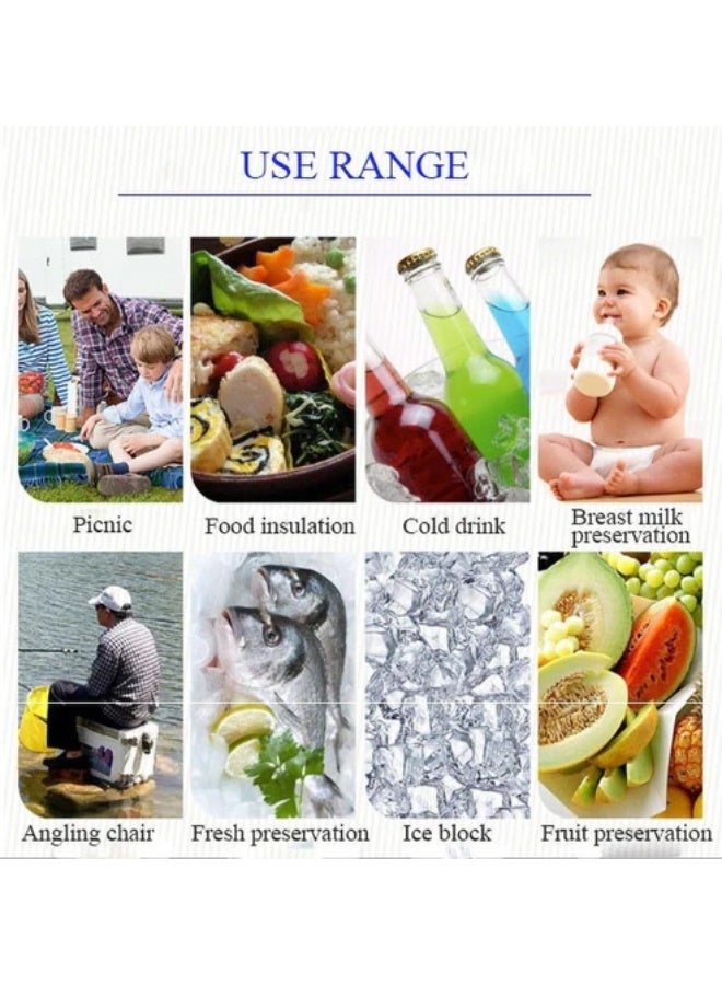 كروني حاضنة بلاستيكية بسعة 28 لترًا مع كرسيين ومكتب وطاولة نزهة متعددة الوظائف مع حاضنة تبريد | أحمر - Image 3