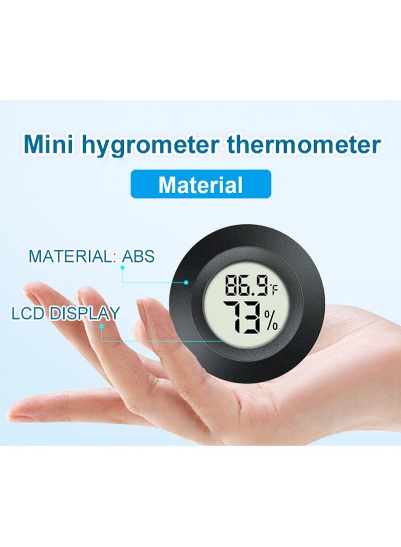 Chabeia 2 Pack Hygrometer Thermometer Digital Humidity Meter Indoor/Outdoor Humidity Monitor Reptile Thermo-Hygrometer for Greenhouse Humidors Terrarium Jars, Fahrenheit (℉) /Celsius(℃) - Image 5