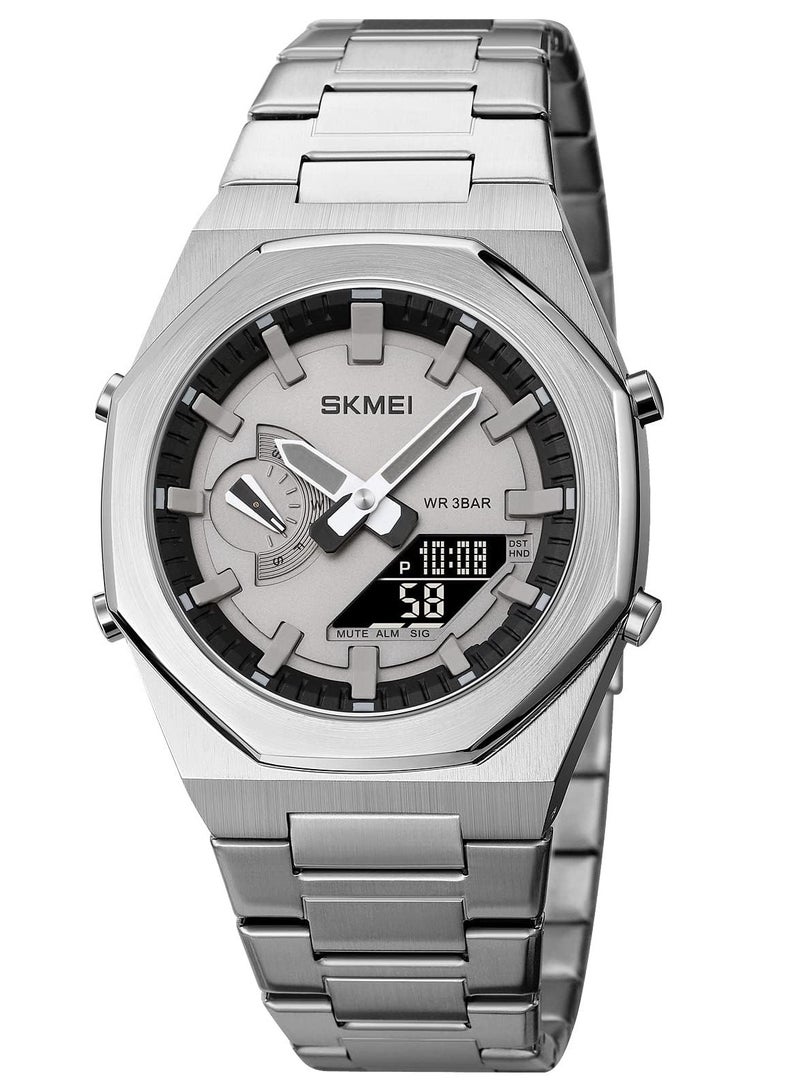 SKMEI Men Watch Dual-Display Electronic Watch with Luminous 30m Waterproof Watch Fashion multifunctional Sports Watch for Men- 1816 - Image 1