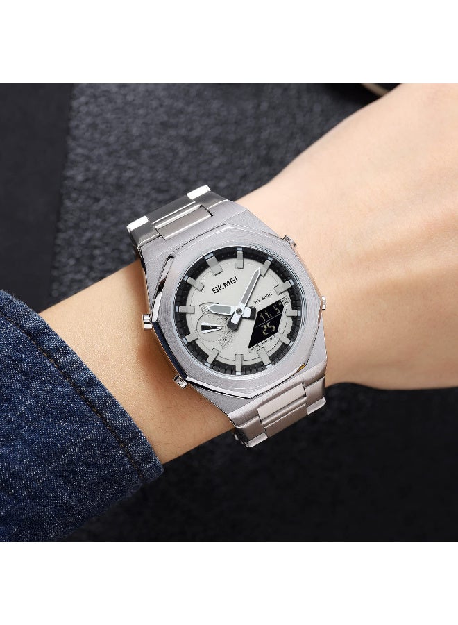 SKMEI Men Watch Dual-Display Electronic Watch with Luminous 30m Waterproof Watch Fashion multifunctional Sports Watch for Men- 1816 - Image 5