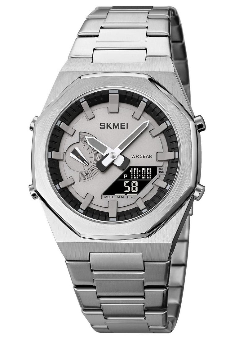 SKMEI Men Watch Dual-Display Electronic Watch with Luminous 30m Waterproof Watch Fashion multifunctional Sports Watch for Men- 1816 - Image 1