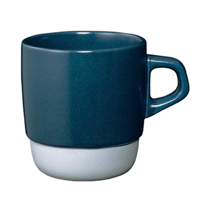 KINTO 27660 SCS Stacked Mug 118 fl oz 320 ml Navy Coffee Microwave and Dishwasher Safe Coffee Cup