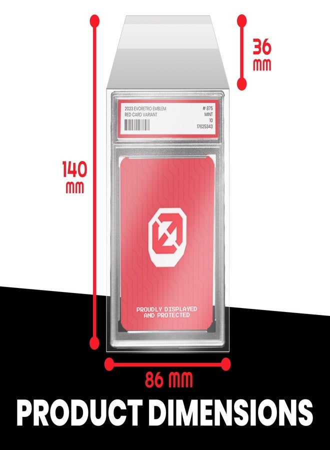 EVORETRO PSA Graded Resealable Sleeves - Premium Acid-Free Card Protection, Archival-Safe, Crystal Clear, Dustproof, Scratch Resistant - 100 Pack for Collectors - Image 2