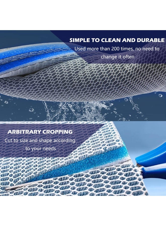 Aquarium Filter Media 8 Layer Aquarium Filter Sponge, Fish Tank Accessory Sponge Filter, Super Filter Effect, Filter Sponge for Fish Tank Aquarium (12in x 10in) - Image 4