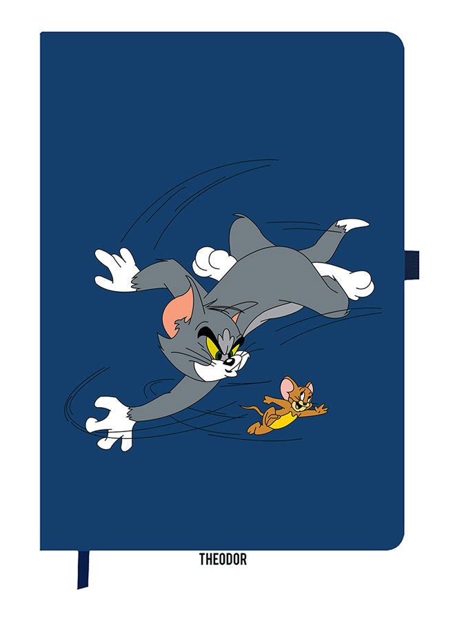 Theodor Designer A5 Thick Blue Hardcover Notebook Travel 1 - Image 1