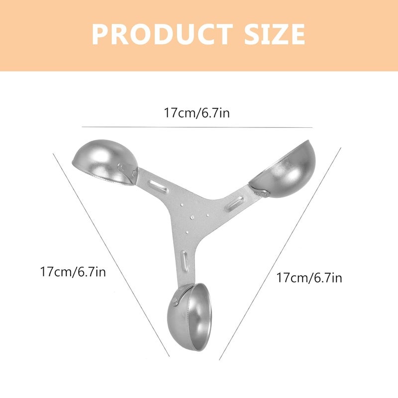 Silver Anemometer Sensor Wind Speed Meter 17x17cm Air Flow Measurement Replacement Part - Image 3