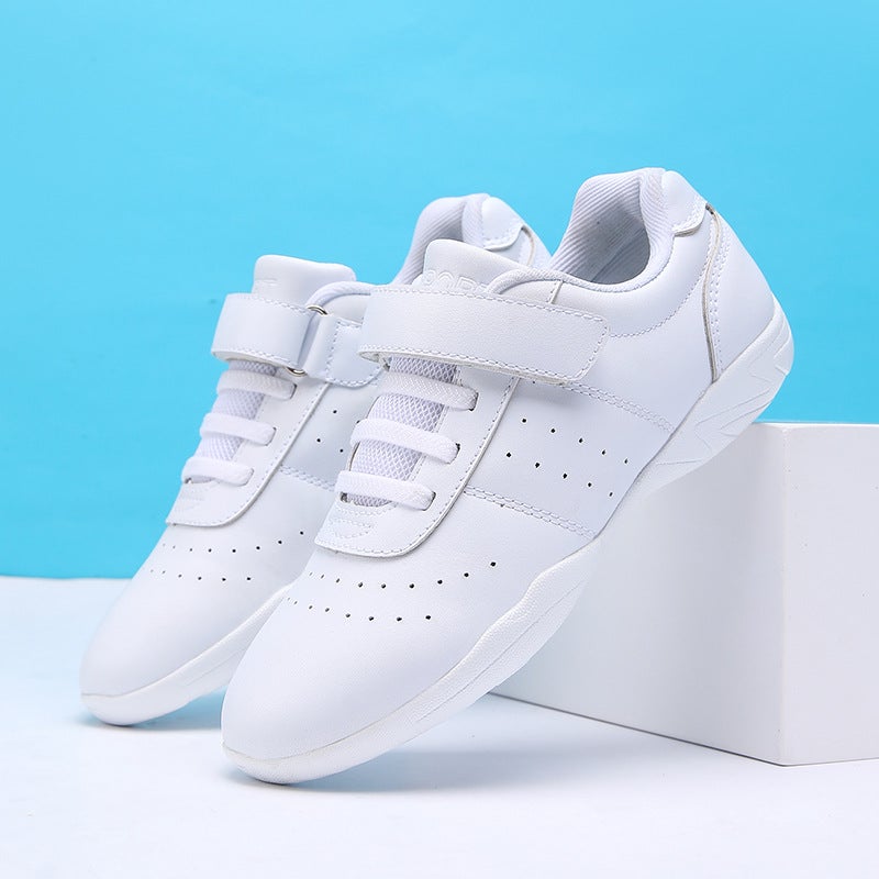 Competitive Aerobics Shoes, Competition Shoes, Jazz Cheerleading Training Shoes For Men And Women, White Leather Kidsren'S Dance Shoes - Image 5