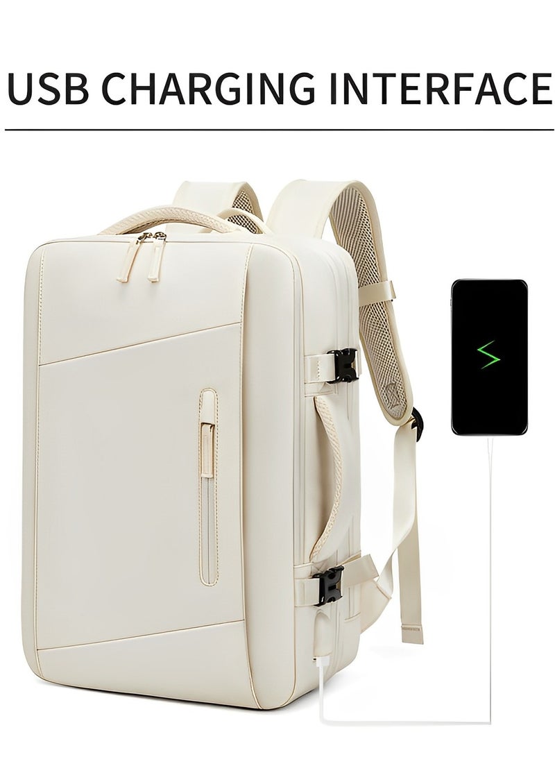 Skycare Skycare 45L Business Travel Backpack, Expandable Waterproof Laptop Bag with  USB Charging Port  - Image 5