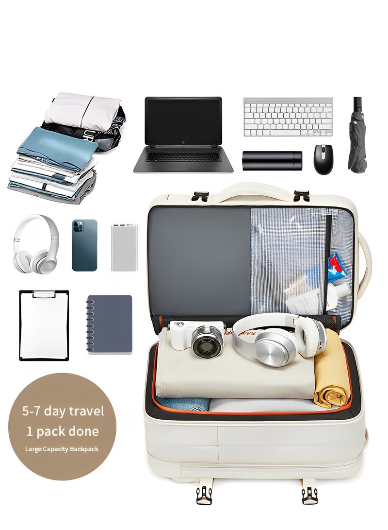 Skycare Skycare 45L Business Travel Backpack, Expandable Waterproof Laptop Bag with  USB Charging Port  - Image 2