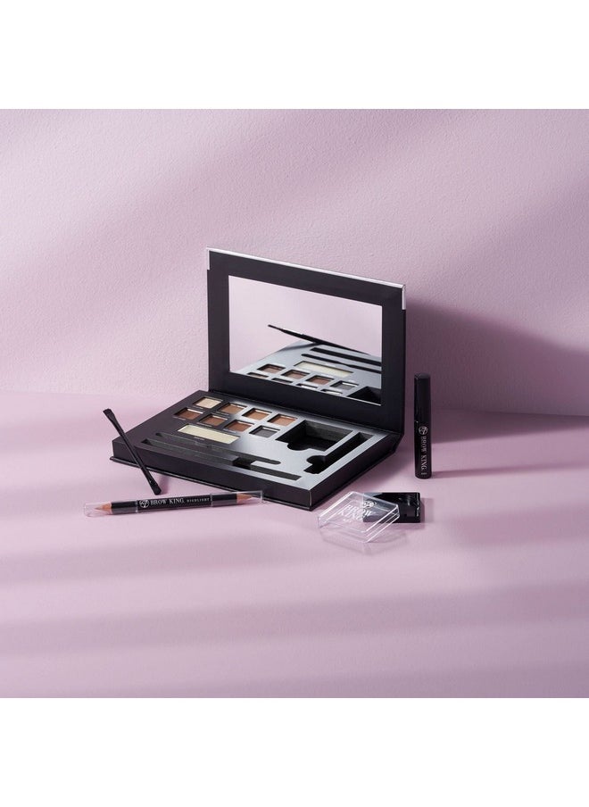 W7 Brow King Ultimate Eyebrow Kit Shape, Define & Groom Palette Professional Makeup Set  - Image 3