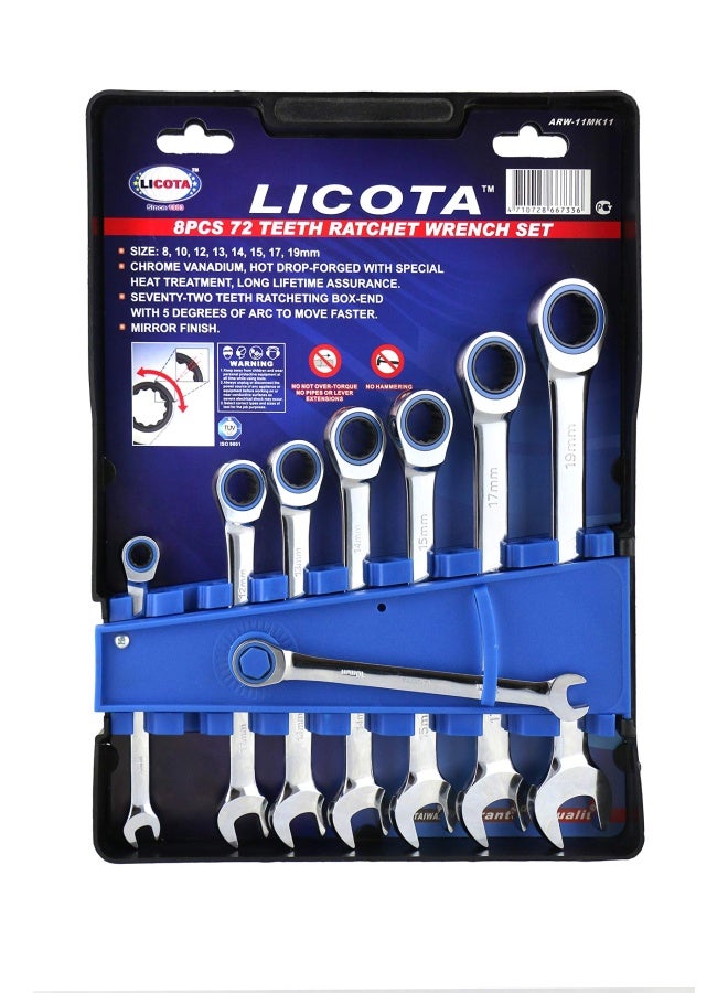 LICOTA 8 - Pieces 72Teeth Ratchet Wrench Set - Image 1