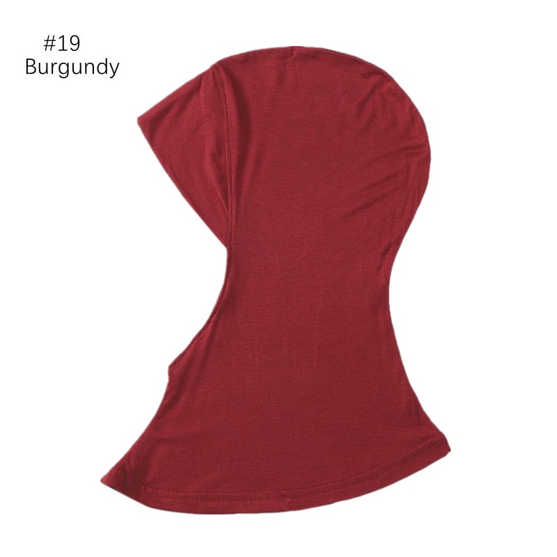 Modal Breathable Neck Protection High Elasticity Multi-Color Base Cap Cover Solid Color Scarf Adjustable - Image 1