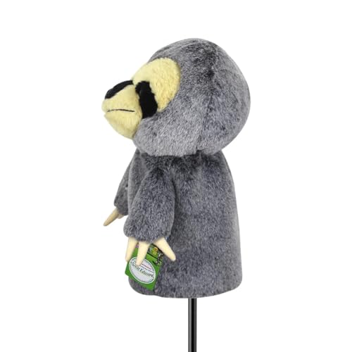 Scott Edward Sloth Golf Club Cover Fit Well for Driver Wood Golf Club Funny Cute Animal Design Soft Functional Golf Headcover Stylish Protection for Your Clubs for Men and Women - Image 3