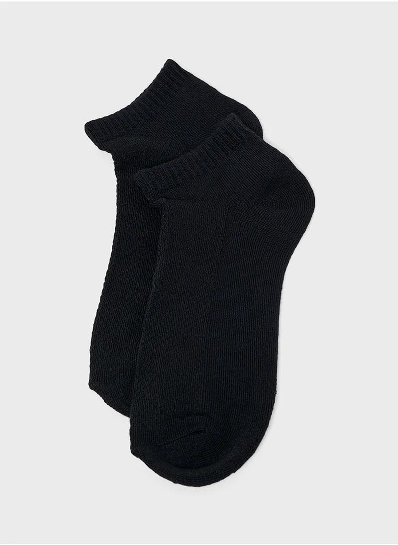 Seventy Five Basics Pack Of 3 Ankle Socks