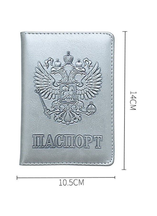 We Happy Travel Passport ID Card Wallet Holder Cover RFID Blocking Leather Purse Case Russia  - Image 2