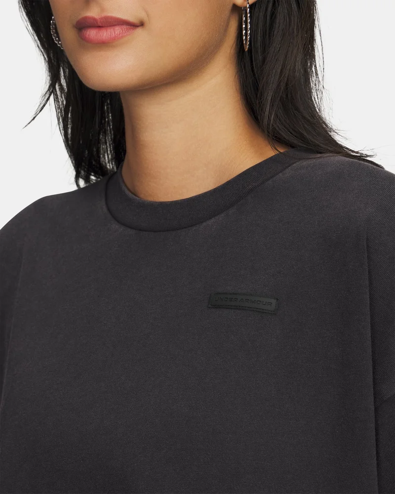 UNDER ARMOUR Black Women's Boxy Heavyweight T-Shirt for Women | Best Price UAE
