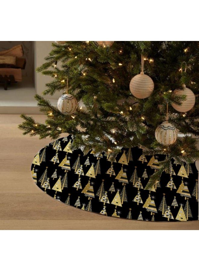 Home Print Velvet Christmas Tree Skirt That Would Make A Fantastic Addition To Your Holiday Themed Homes