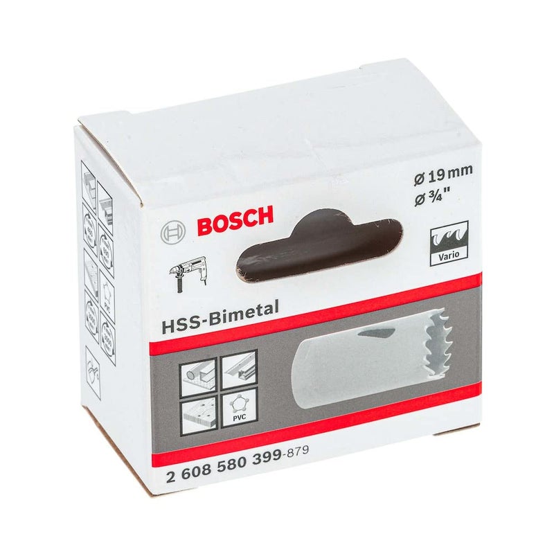 BOSCH Professional HSS Bi-Metal Holesaws with Diameter 19mm, Pack of 1, Adaptor to Be Bought Seperately - Image 3