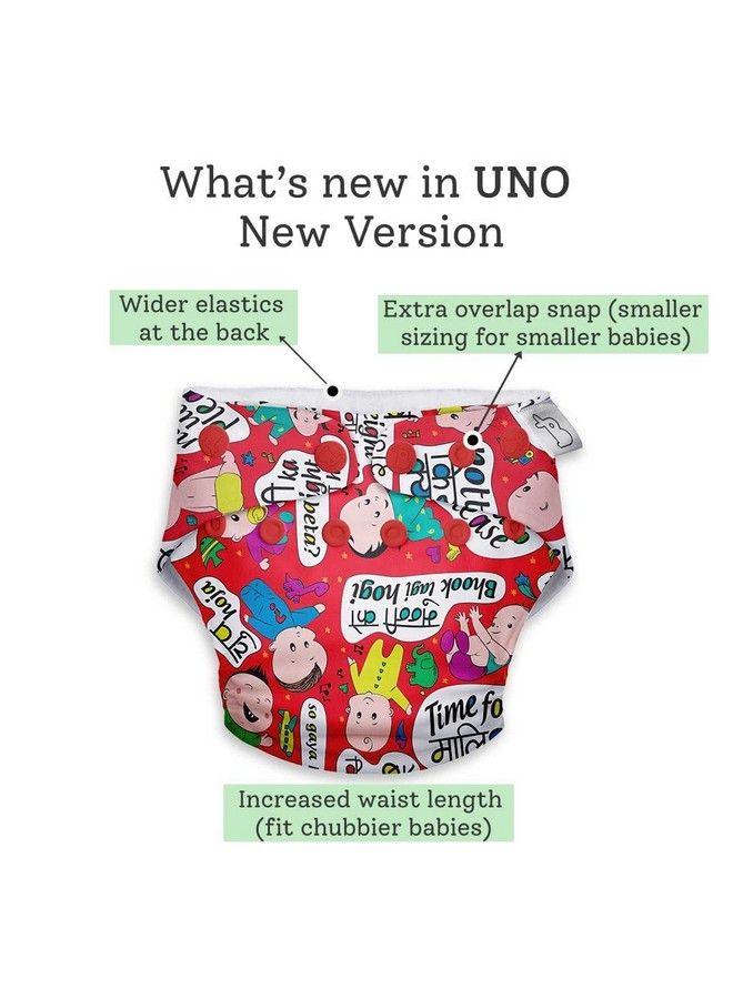 Superbottoms Cloth Diapers For Babiescloth Diaper Combo Pack Of 2 Freesize Uno New Version; Reusable Cloth Diapers For Babies 0 To 3 Years ; With 2 Organic Cotton Inserts Pads - Image 4