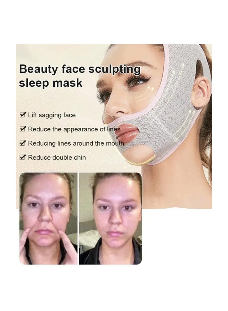 KASTWAVE V Line lifting Face Facial Slimming Strap, Double Chin Reducer, Tightening Face Mask - Image 2