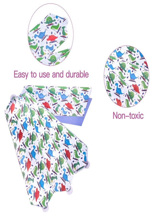 LeZakaa 12" Lagre Gift Bow, Car Bow, Giant Big Pull Bow for Gift Decoration, Kids Birthday Bows, Wedding Bow, Holiday Bow, Christmas Bow (1 Pack - Dinosaur and Blue Design - Image 5