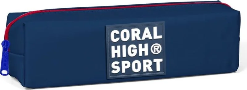 CORAL HIGH Sport Navy Blue Red Single Compartment Pencil Bag 22347