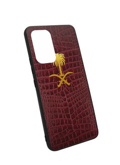 Okteq TPU Protection and Hybrid Rigid Clear Back Cover Case Crocodile Skin Dark Saudi Arabia for Samsung Galaxy A53 5G  - Image 2