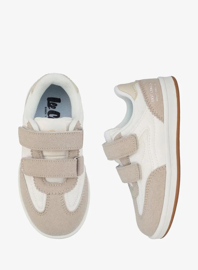 Lee Cooper BEIGE Boys Hook & Loop Ankle School Sneakers for Men | Best Price UAE