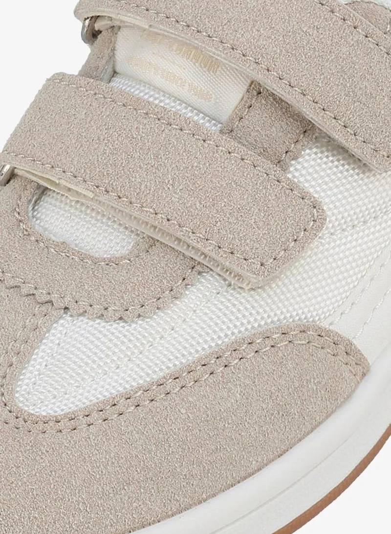Lee Cooper BEIGE Boys Hook & Loop Ankle School Sneakers for Men | Best Price UAE