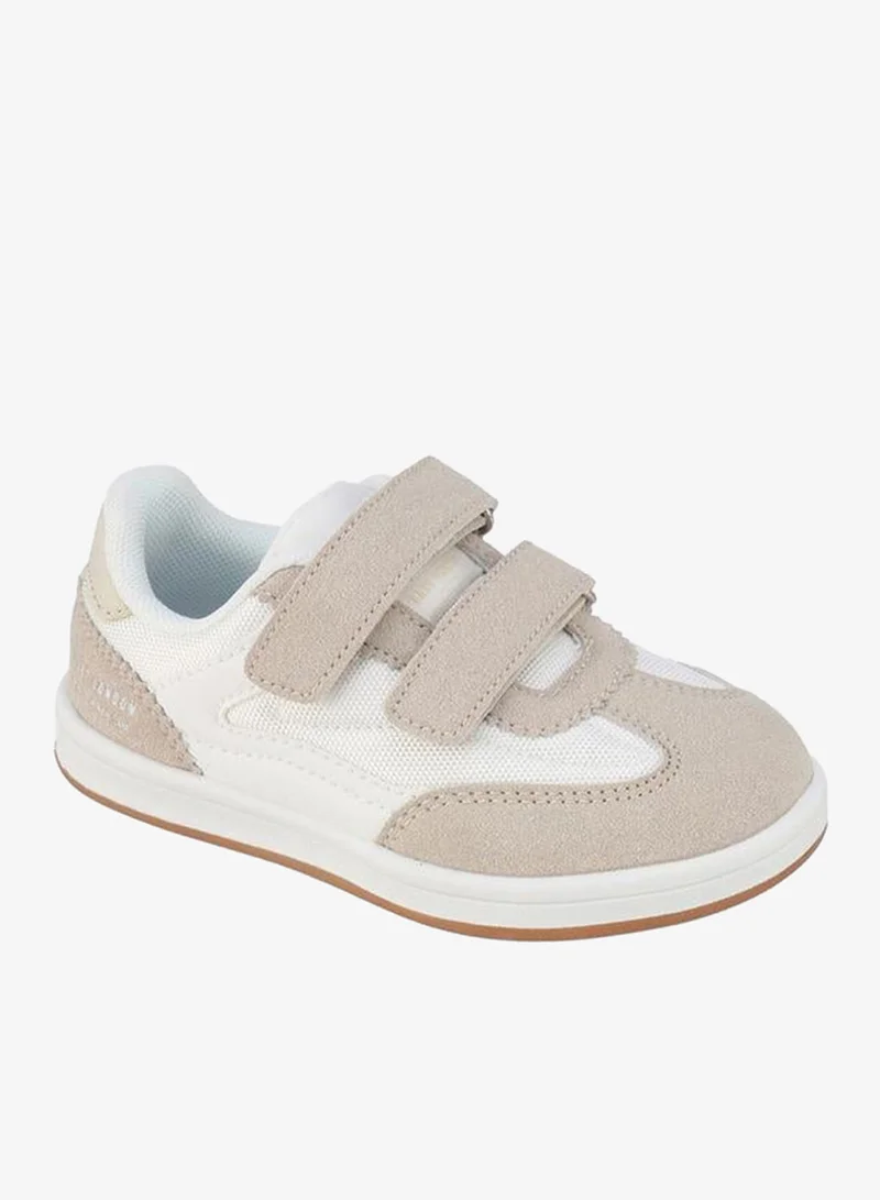 Lee Cooper BEIGE Boys Hook & Loop Ankle School Sneakers for Men | Best Price UAE