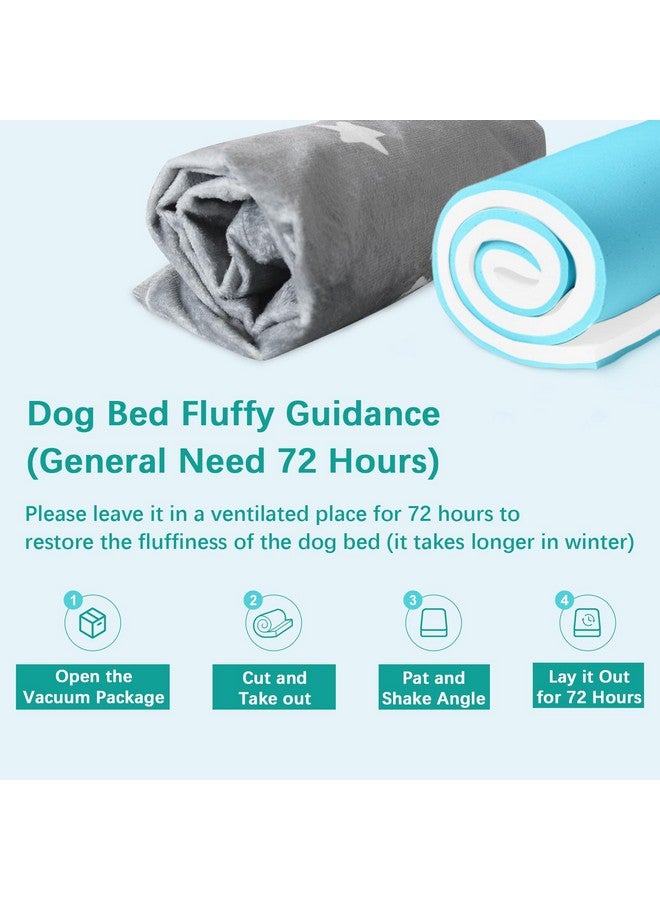 Biloban Waterproof Dog Bed for Large Dog, Memory Foam Orthopedic Dogs Beds & Furniture for Large Sized Dogs, Anti-Slip & Washable Puppy Mat for Sleeping, Plush Flannel Top Pet Beds, Grey - Image 4