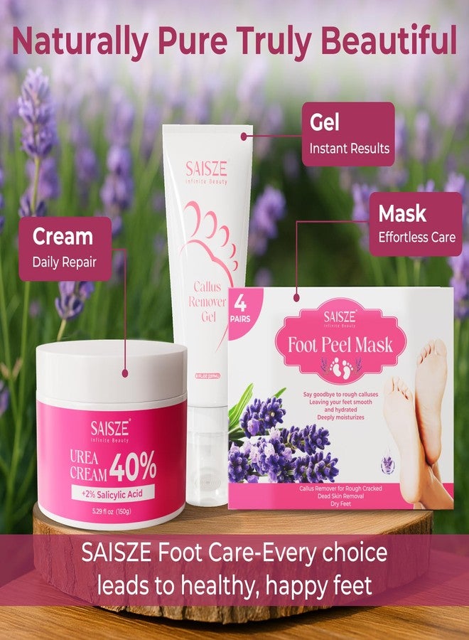 SAISZE Urea Cream 40 Percent for Feet Maximum Strength, Foot Cream for Dry Cracked Heels and Feet, Moisturizer with 40% Urea and 2% Salicylic Acid, 5.29 oz - Image 5