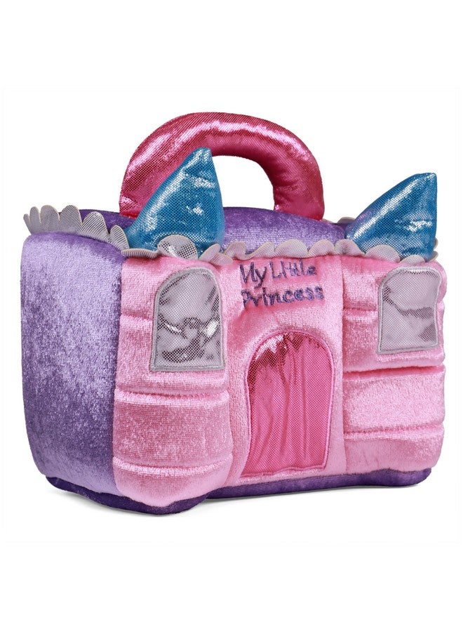 غاند مجموعة ألعاب بيبي جند الناعمة، قلعة الأميرة، مجموعة ألعاب محشوة من 5 قطع مع خشخشة وأصوات صرير وألعاب محشوة خشخشة، لعبة حسية للأطفال والمواليد الجدد، 7 بوصات - Image 2