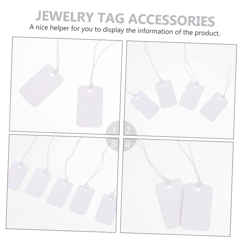 Blank Jewelry Price Tags Set Of 100 Handwritten Label Present Tags For Retail - Image 3