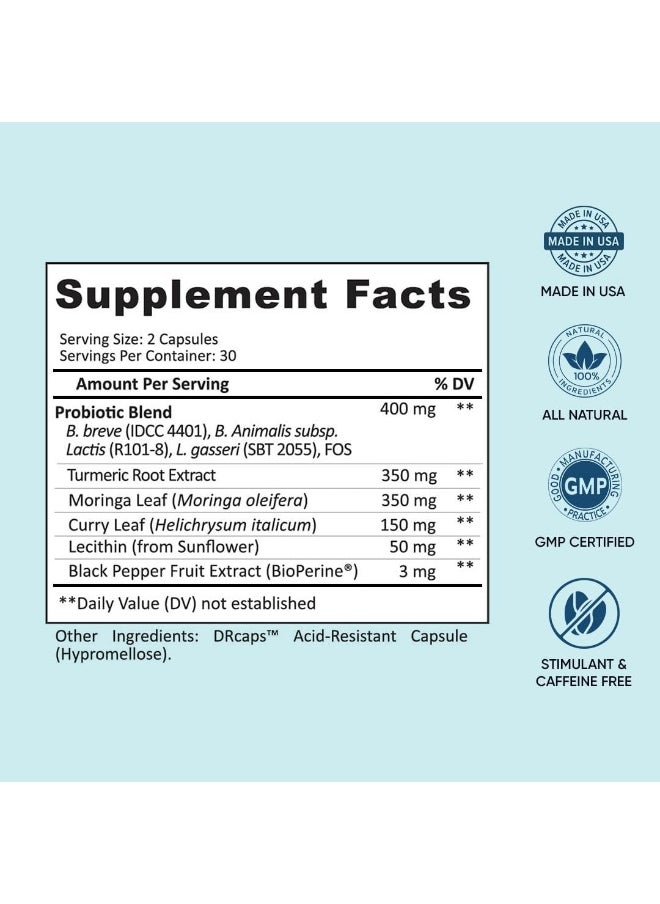 BB Company Original Provitalize Probiotic Formula Optimized For Weight Management & Over-All Gut Health Natural Menopause For Hot Flashes Night Sweats Low Energy Mood Swings, 60 Capsules Pack Of 3  - Image 4