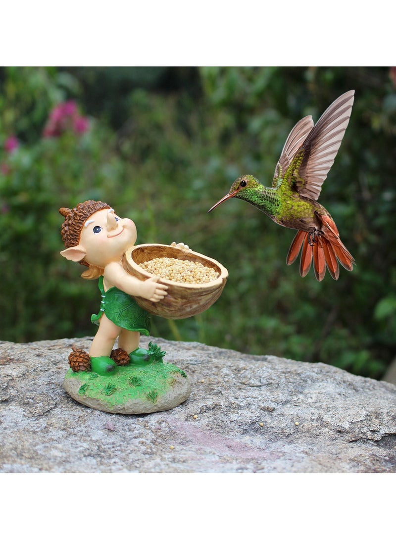 عام زخارف الفناء الراتجية للفناء الخارجي: قنوات نباتية لغنوم الجوز في الفناء الخارجي والحدائق والفناء الداخلي النوردي. هذه الزخارف المصنوعة من الراتج تقدم طابعًا ريفيًا جميلًا لمنازلكم. - Image 2