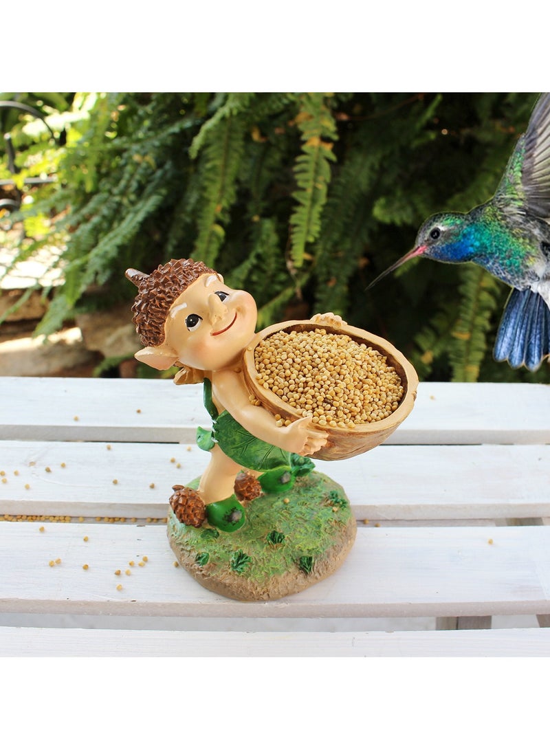 عام زخارف الفناء الراتجية للفناء الخارجي: قنوات نباتية لغنوم الجوز في الفناء الخارجي والحدائق والفناء الداخلي النوردي. هذه الزخارف المصنوعة من الراتج تقدم طابعًا ريفيًا جميلًا لمنازلكم. - Image 3