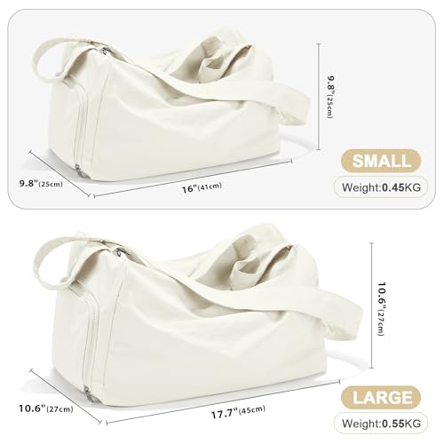 wassdins Small Gym Bag with Shoe Compartment Workout Sport Duffle Bag for Women Travel Waterproof Shoulder Overnight Bags Lightweight Carry on Tote Bags for Swim Yoga Dance - Image 3