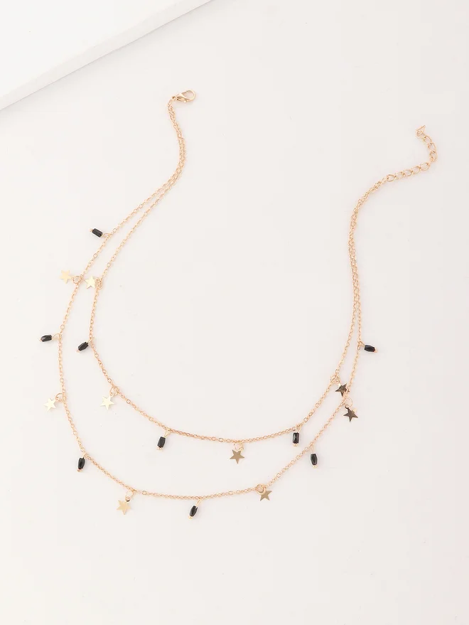 Take Two Take Two Double Layered Star Pendant Necklace