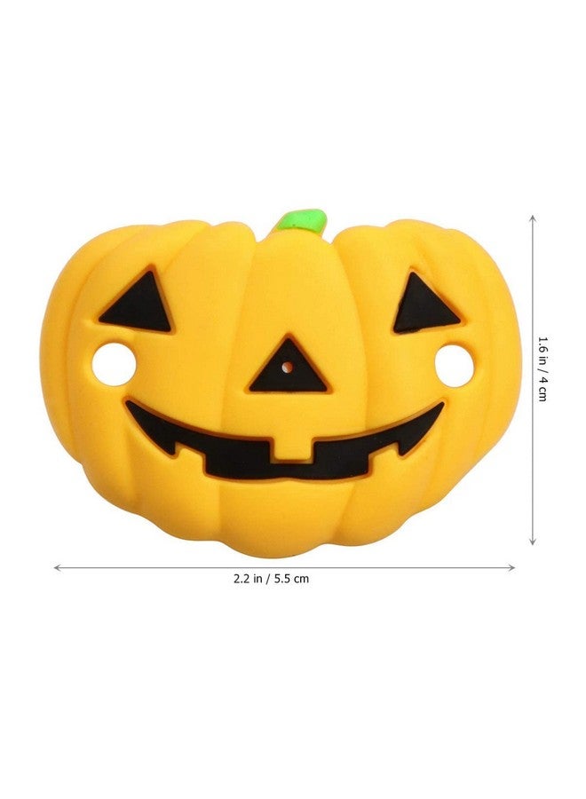 بيناري ايه بي سي لهاية أطفال على شكل قرع الهالوين من BinaryABC، حلمة أطفال من السيليكون للهالوين، هدايا لحفلات الهالوين، قطعتان - Image 1