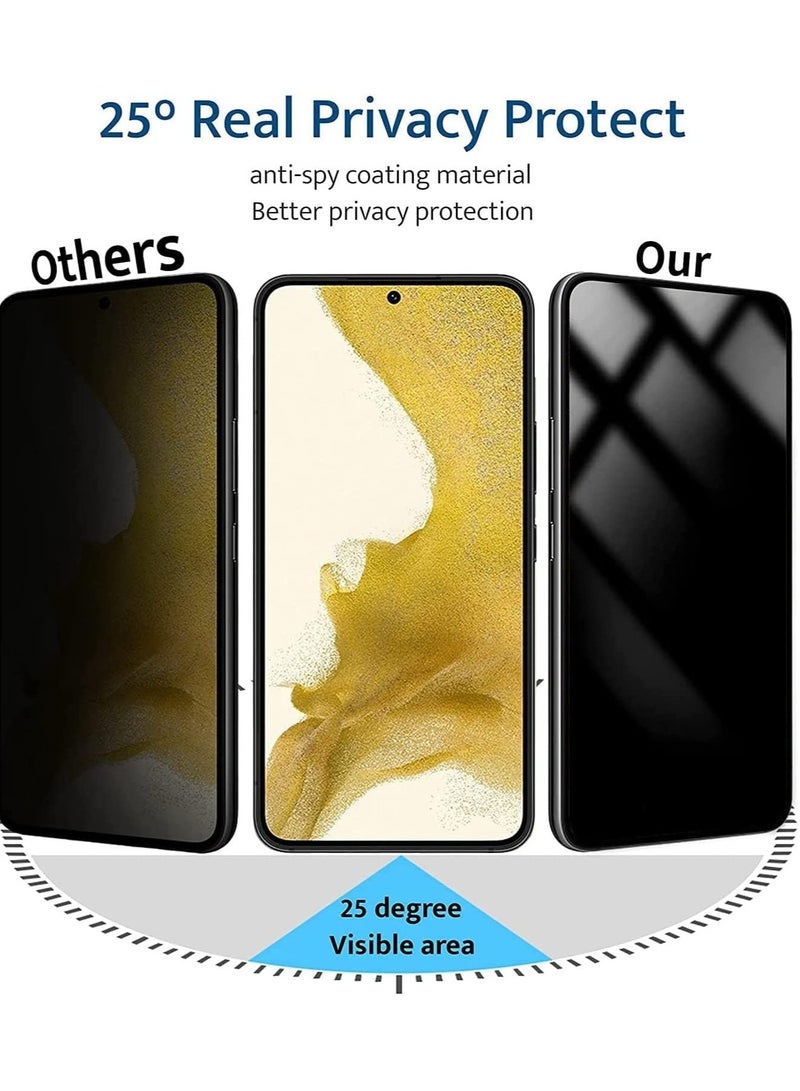 MIGOFAST Samsung Galaxy S23 Privacy Screen Protector  Case Friendly Ceramic Matte Soft Film Full Adhesive  Anti-Scratch 3D Curve Fit Touch Sensitive - Image 2