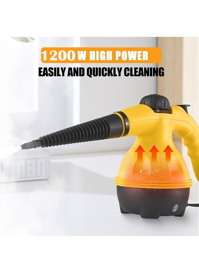 عربست - 1200W المنزلية البخار الأنظف المحمولة ، مع 9 قطع غيار وأقفال السلامة ، 2.6M تمديد أسلاك الكهرباء ، متعددة الأغراض المنزلية البخار ، الطابق السيارات ، والديكور الداخلي ، الحشو - Image 1