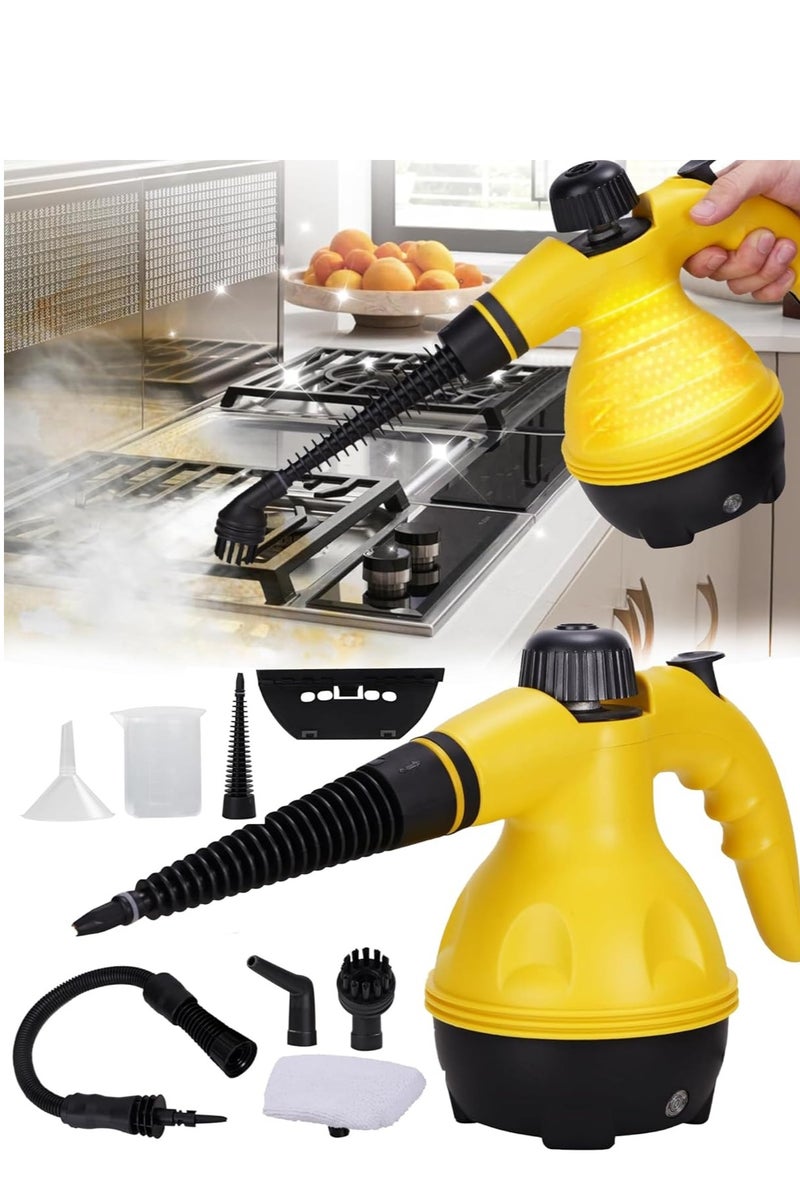 Arabest 1200W Handheld Steam Cleaner for Home Pressurized Steam Cleaner with 9 Accessories and Safety Lock, 2.6M Extended Power Cord，Multi-Purpose Steamer for Home Use, Floor, Car, Upholstery, Grout - Image 1