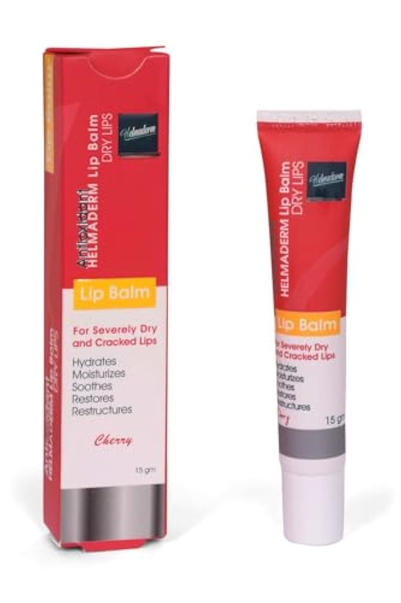 HELMADERM Lip Balm, Cherry Flavour 15 Gm - Image 1