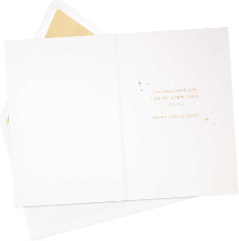 Hallmark Signature Wood Anniversary Card - Mountain Scene Design - Image 2